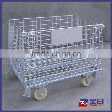 Rolling Wire Mesh Container