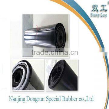 8mpa 50 Shore-A black NR rubber sheet