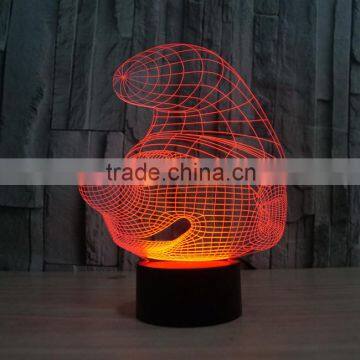 Color Changing 3D LED Lamp Cartoon Style