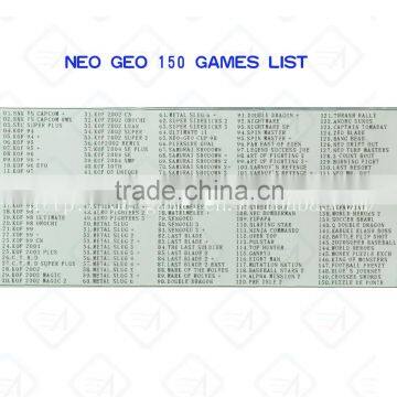 Fighting Multi Arcade Game PCB NEO GEO 150 in 1 SNK Cartridge Board For Arcade Machine