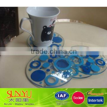 clear acrylic coasters round wholesale