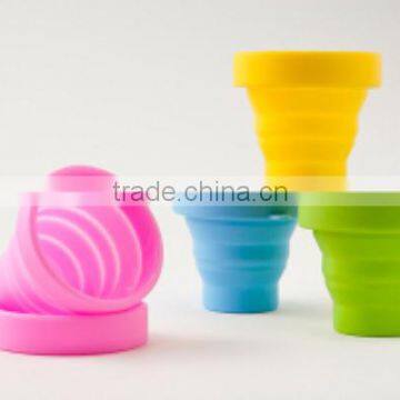 Durable Food Grade silicone collapsible bowl cup
