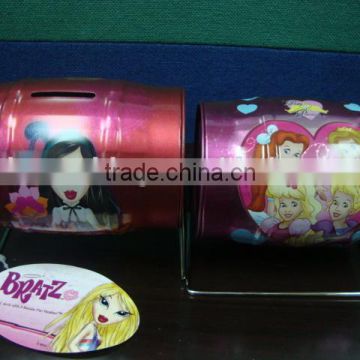 Money bank tin box (roller)