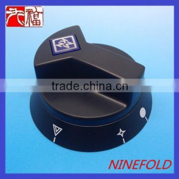 customized black plastic electrical switch knob