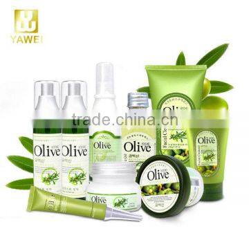 natural olive oil cosmetics face cream lotion essence mask eye cream(9pcs/set) skin care set