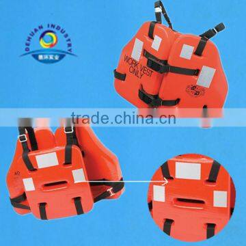 oil work life vest with one hollow in the back side