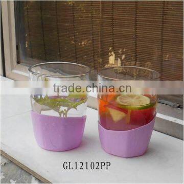 10 oz thick bottom octogonal glass tumbler