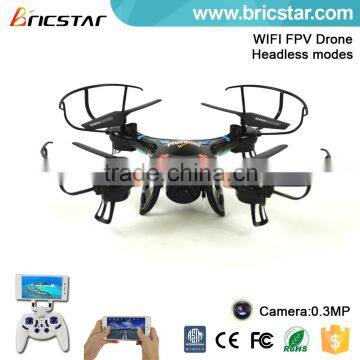 Small 2.4g radio control toys wifi quadcopter with 0.3MP camera