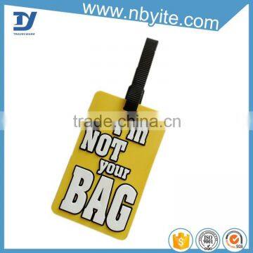 High Quality Custom Logo pvc Luggage Tag