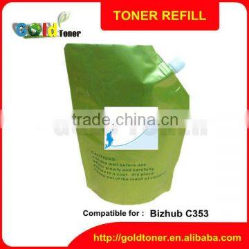 compatible for konica minolta C353 toner powder