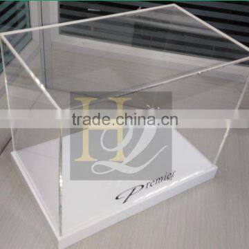 Best Selling Plexiglass Acrylic Rectangle Display Gift Box With Bottom Base photo-4