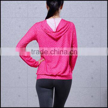 Women Thin Slim Fit Zipper Pullover Light Weight Fitness Active Athletic Workout Running Hoodie Wholesale photo-5
