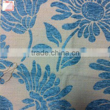 2013 fashinable flower design 100% polyester chenille fabric, jacquard fabric, sofa fabric