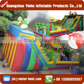 Popular Inflatable Fun City with Slide