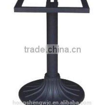 HS-A017B stable outdoor furniture Rectangular top stand Round wrought iron table base china supplier