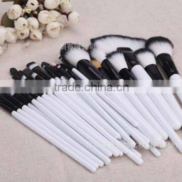 white wooden handle makeup brushes ,synthetic hair makeup brushes set 36 pcs ,professional makeup brush