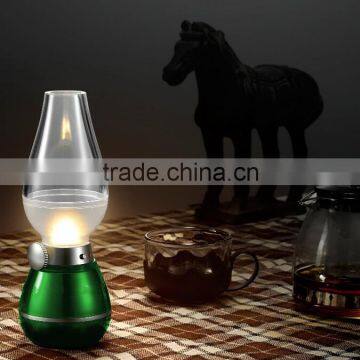 Blowing Control USB Rechargeable Wireless Cordless LED Night Light Candle Kerosene Lamp photo-4