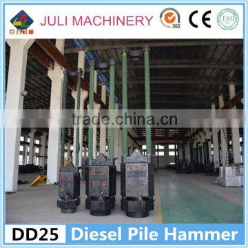 Juli brand DD25 rod type diesel pile drive hammer for Russia, Vietnam, Indonesia, Philippines