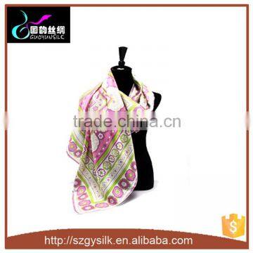 fashional twill printing large square silk scarf                        
                                                Quality Choice