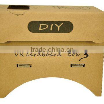potable DIY Cardboard VR 3D Box glasses for sale