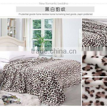 Cheap Leopard Design Coral Fleece Blanket photo-2