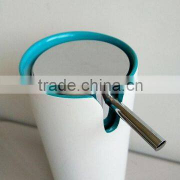 Glossy Glaze Ceramic 4-Piece Environmental Bathroom Accessory Set, Colorful Collection photo-4