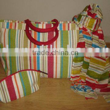 Summer colorful cosmetic bag