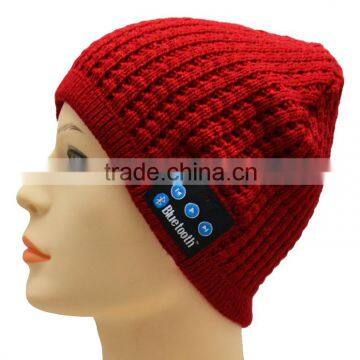 Factory Wholesale price Custom Logo Bluetooth earflap Hat With Headphone