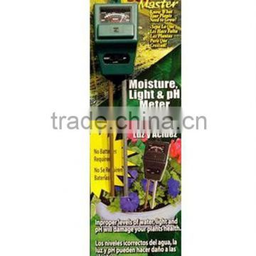 For garden PH moisture light soil meter 3 in 1