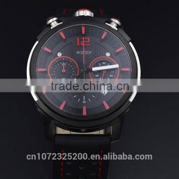 BOSCE Hot Selling Japanese Movement Luxury Watches, Fashion Leather Brand Watch. High Quality Sport Quartz Men Watches photo-2