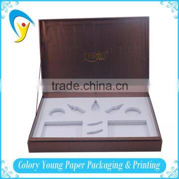 Clamshell paper wood box for health care products