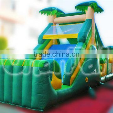 Hot sale jungle inflatable obstacle course for sale, inflatable plam tree adult inflatable obstacle course