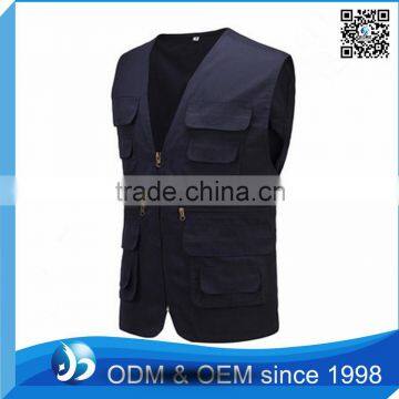 Custom 100% Cotton New Design No Sleeve Custom Mens Working Vest
