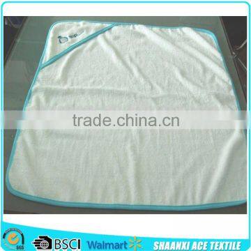 Pure cotton Customer logo embroidery soft and wram towel baby swaddle blanket