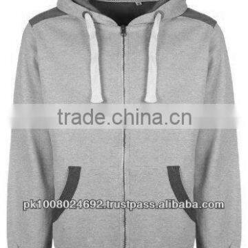 Polyester and Cotton Unisex Plain Hoodies fleece jacket