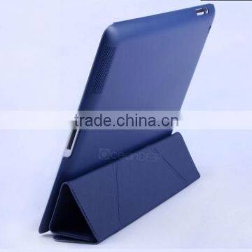 newest 2014 smart cover flip leather case for Apple ipad 4