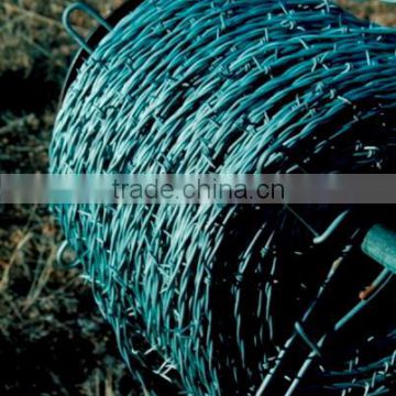 China Manufacturer Wholesale Cheap Barbed Wire , PVC coated barbed wire price per roll , low price barbed