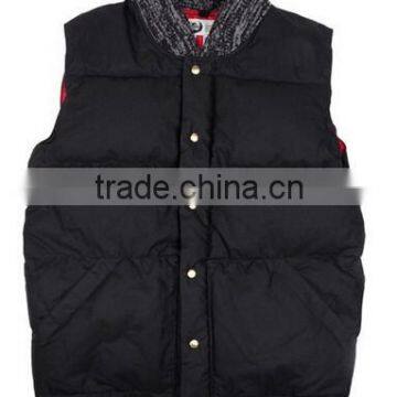 100% polyester mens down vest from china for winter