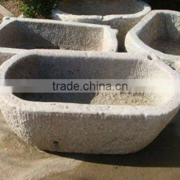 antique granite planter