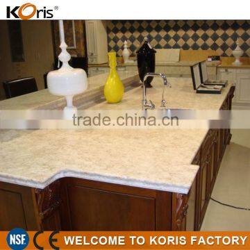 2016 hot sales designed acrylic solid surface quartz dining table top