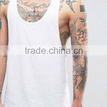Custom Muscle Tank Top Wholesale Plain White Stringer Tank Top photo-2