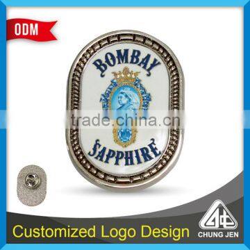 Custom design cheap printed lapel pins for bombay