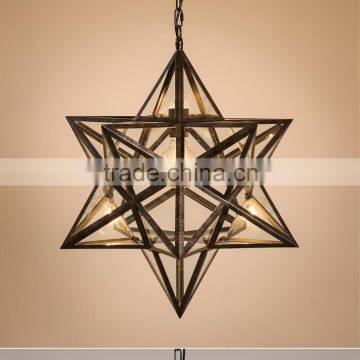 Antique Ancient Style Lamp Resin Glass Material Lighting Pendant Light photo-5