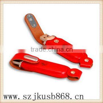 Newly design useful oem gift leather usb stick gift