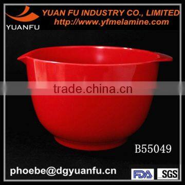 Medium size red ice salad bowl