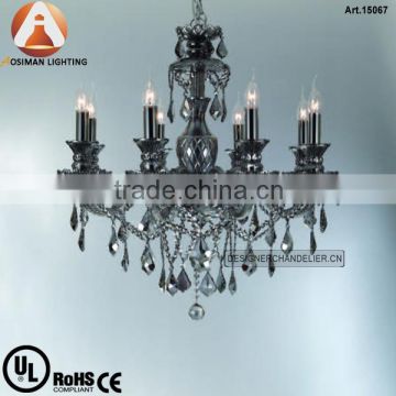 8 Light Luxury Glass Crystal Lamp with Clear Crystal