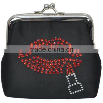 Shinny Rhinestone Cosmetic case, Lipstick Crystal Coin Purse, Cute Little Girls Bag, D681S120058