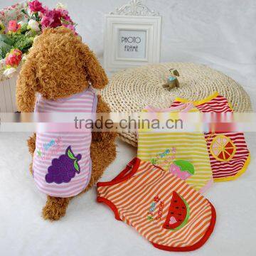 Summer Fruit Strawberry Grape Cute Pet Vest Tank Cat Dog Pet Wear Pet Apparel