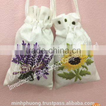 Air refresh flower embroidery fragrant bags/ sachet powder/ cloths bag