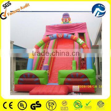 2014 Newest PLATO PVC Trapualin Inflatable Dry Slide , Long Water Slides For USA